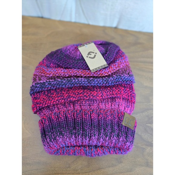Accessories - C.C Funky Junque multicolor slouchy knit beanie hat – NWT